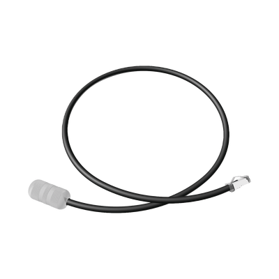 PANDUIT - Cable de Conexión en Campo Jack a Plug RJ45 de Uso Exterior, Categoría 6A, Blindado (S/FTP), 1 Metro, Color Negro