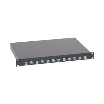 PANDUIT - Distribuidor de Fibra Óptica, Con 12 Conectores LC Duplex (24 Fibras), Para Fibra Multimodo OM3/OM4, 1 UR
