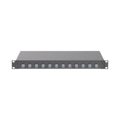 PANDUIT - Distribuidor de Fibra Óptica, Con 12 Conectores LC Duplex (24 Fibras), Para Fibra Multimodo OM3/OM4, 1 UR