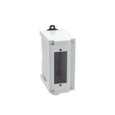 PANDUIT - Panel de Parcheo Modular para Fibra Óptica, de Instalación en Riel DIN Estándar de 35 mm (1.38 pulgadas), Acepta Una Placa Acopladora FAP, Color Gris