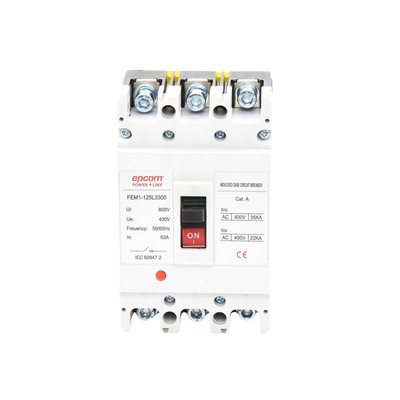 EPCOM POWERLINE - Protección Térmica 3P, 63A,  Corriente Alterna  690 V CA Trifásica.