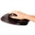 FELLOWES - Mouse Pad Fellowes con Reposamuñecas de Gel Crystal Color Negro