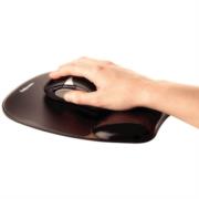 FELLOWES - Mouse Pad Fellowes con Reposamuñecas de Gel Crystal Color Negro