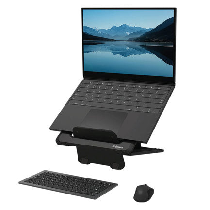 FELLOWES - Soporte Fellowes para Laptop Breyta Color Negro 12 con Ajustes de Altura