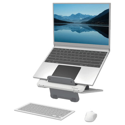 FELLOWES - Soporte Fellowes para Laptop Breyta Color Blanco 12 con Ajustes de Altura