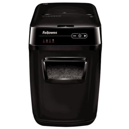 FELLOWES - Trituradora Fellowes AutoMax 200C Corte Cruzado 200 Hojas 8.5 Galones Color Negro