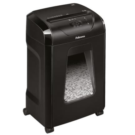 FELLOWES - Trituradora Fellowes Powershred 12C Corte Cruzado 12 Hojas 5 Galones Color Negro