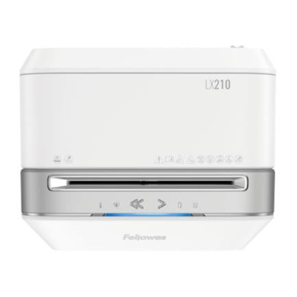 FELLOWES - Trituradora Fellowes Powershred LX210 Microcorte 16 Hojas 6 Galones Color Blanco