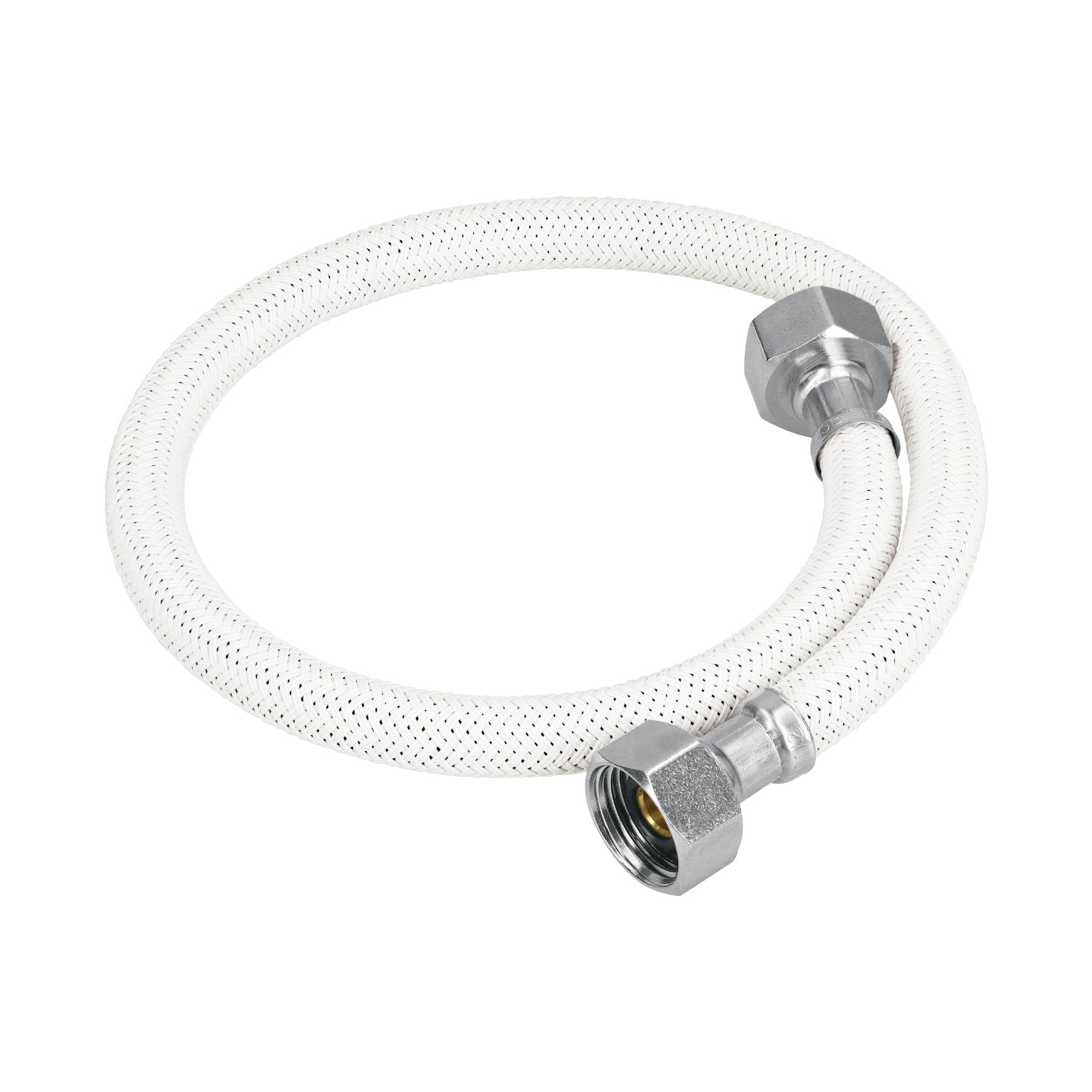Manguera lavabo/fregadero, vinilo blanco, 1/2' x 1/2', 55 cm