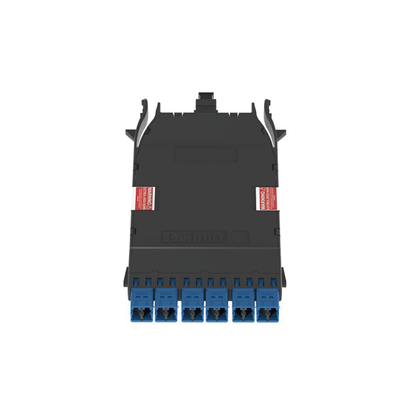 PANDUIT - Cassette HD Flex Para 12 Fibras Monomodo OS2, de MPO a 6 Conectores LC Duplex, Color Azul