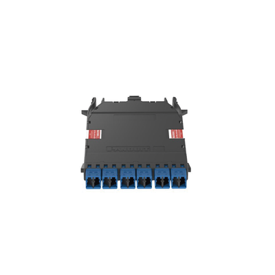 PANDUIT - Cassette HD Flex Para 12 Fibras Monomodo OS2, de MPO a 6 Conectores LC Duplex, Color Azul
