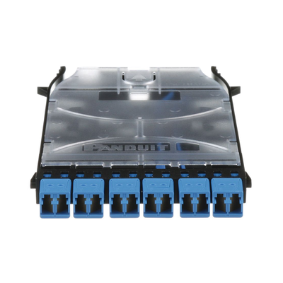 PANDUIT - Cassette HD Flex? Con 6 Puertos LC Duplex (12 Fibras), Para Fibra Monomodo OS2, Color Azul