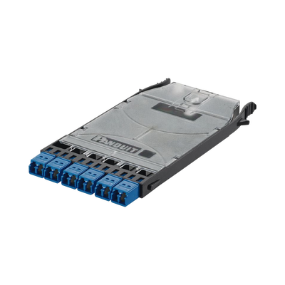 PANDUIT - Cassette HD Flex? Con 6 Puertos LC Duplex (12 Fibras), Para Fibra Monomodo OS2, Color Azul