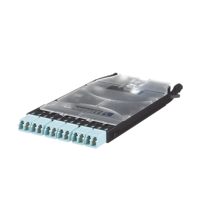 PANDUIT - Cassette HD Flex? Con 6 Puertos LC Duplex (12 Fibras), Para Fibra Multimodo OM3, Color Azul