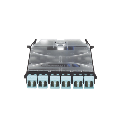 PANDUIT - Cassette HD Flex? Con 6 Puertos LC Duplex (12 Fibras), Para Fibra Multimodo OM3, Color Azul