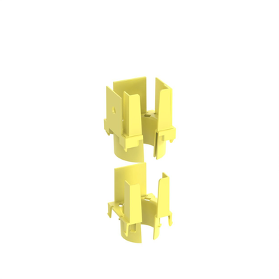 PANDUIT - Tapa con 1 Salida a Tubo Corrugado de 1.5in (38mm), Para uso con Canaletas 2X2 FiberRunner™, Color Amarillo