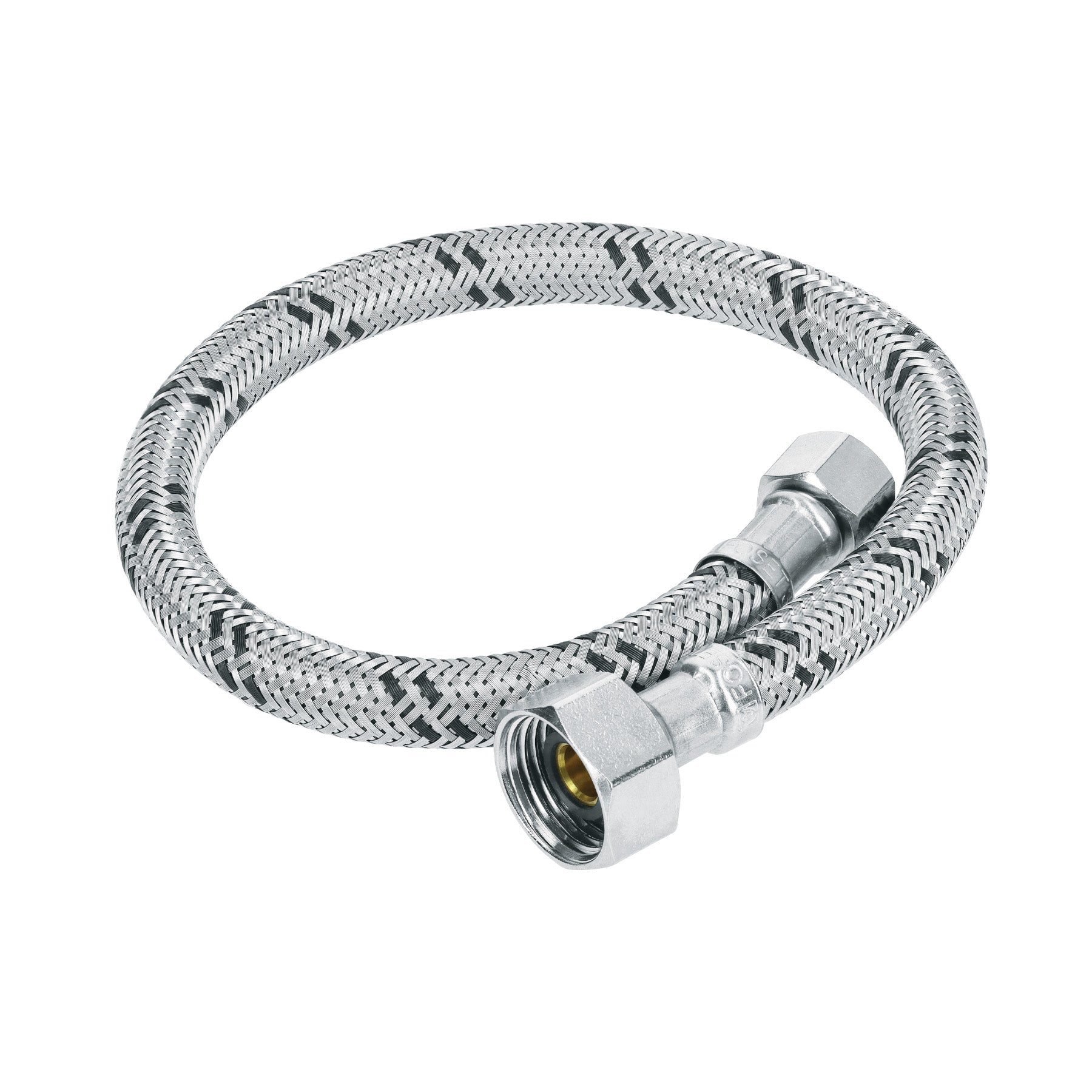 Manguera lavabo/fregadero, acero inox, 1/2' x 3/8', 40 cm