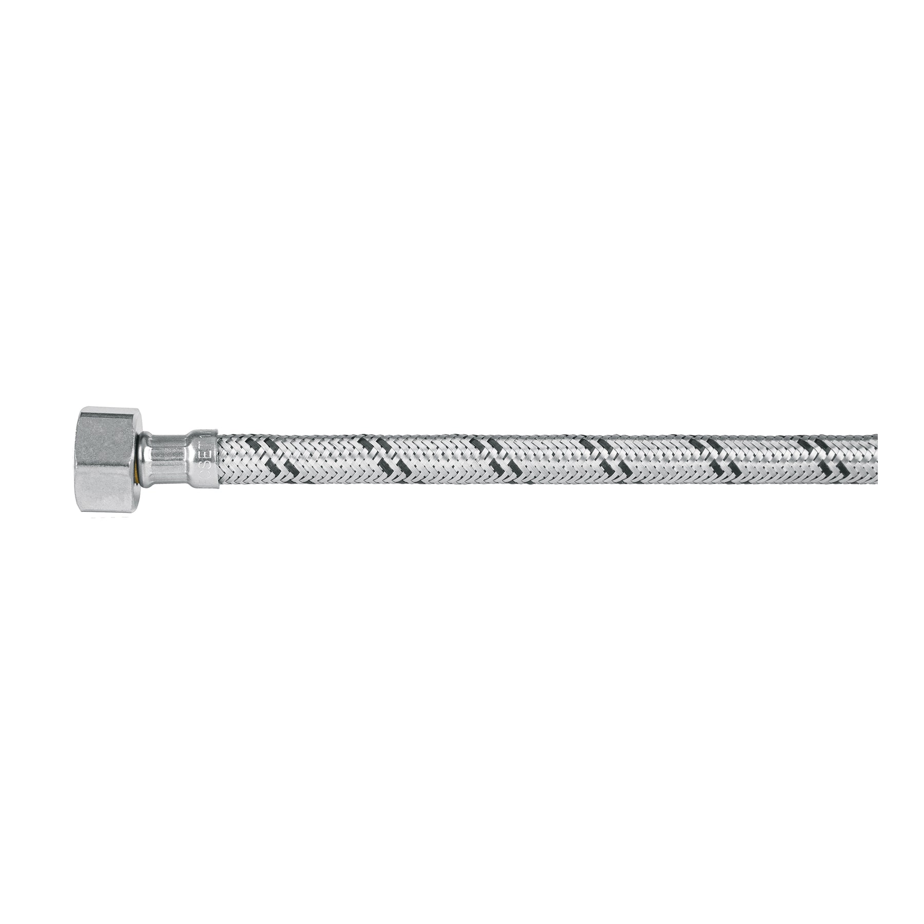 Manguera lavabo/fregadero, acero inox, 1/2' x 1/2', 40 cm