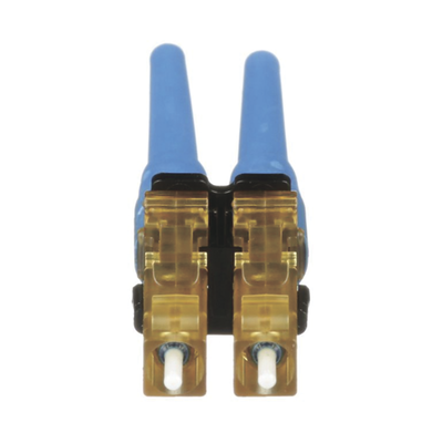 PANDUIT - Conector de Fibra Óptica LC Duplex OptiCam, Monomodo 9/125 OS2, Pre-pulido, Color Azul