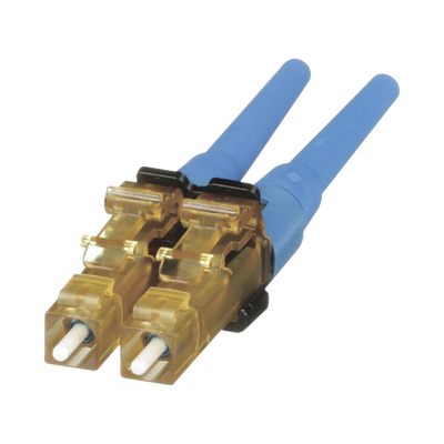PANDUIT - Conector de Fibra Óptica LC Duplex OptiCam, Monomodo 9/125 OS2, Pre-pulido, Color Azul