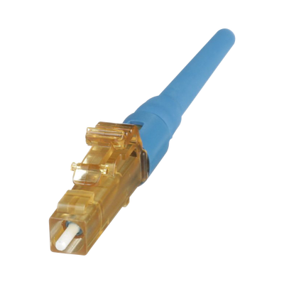 PANDUIT - Conector de Fibra Óptica LC Simplex OptiCam, Monomodo 9/125 OS2, Pre-pulido, Color Azul