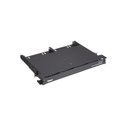 PANDUIT - Panel de Distribución de Fibra Óptica con Bandeja Deslizable, Acepta 12 Cassettes HD Flex en 6 Espacios, Hasta 144 Fibras, 1 UR