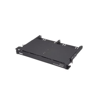 PANDUIT - Panel de Distribución de Fibra Óptica con Bandeja Deslizable, Acepta 12 Cassettes HD Flex en 6 Espacios, Hasta 144 Fibras, 1 UR