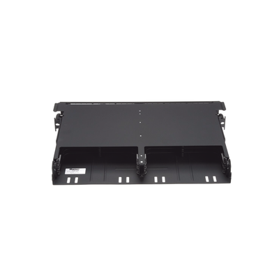 PANDUIT - Panel de Distribución de Fibra Óptica con Bandeja Deslizable, Acepta 12 Cassettes HD Flex en 6 Espacios, Hasta 144 Fibras, 1 UR