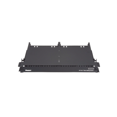PANDUIT - Panel de Distribución de Fibra Óptica con Bandeja Deslizable, Acepta 12 Cassettes HD Flex en 6 Espacios, Hasta 144 Fibras, 1 UR