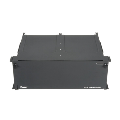 PANDUIT - Panel de Distribución de Fibra Óptica, Acepta 12 Cassettes HD Flex y 144 Fibras por UR, 4 UR