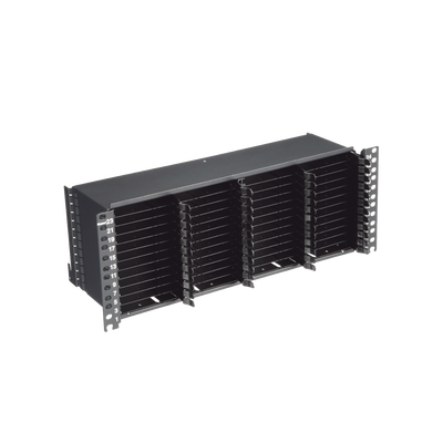 PANDUIT - Panel de Distribución de Fibra Óptica, Acepta 12 Cassettes HD Flex y 144 Fibras por UR, 4 UR