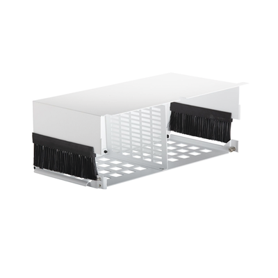 PANDUIT - Placa Para Administración de Cables de Fibra Óptica en Paneles HD Flex, 4 UR, Color Negro
