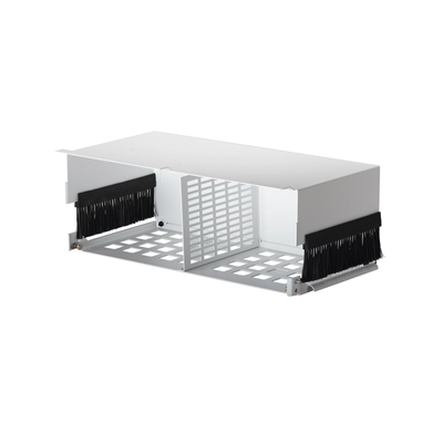 PANDUIT - Placa Para Administración de Cables de Fibra Óptica en Paneles HD Flex, 4 UR, Color Negro