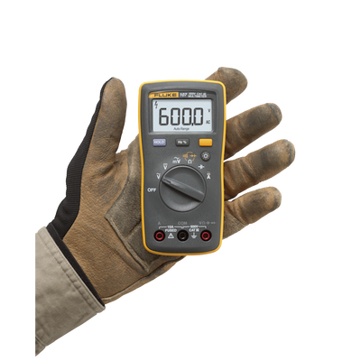 FLUKE - Multímetro Digital de Tamaño Compacto, Para Medición de Corriente y Tensión, Uso con Voltaje Máximo de 600 V, Pantalla LED Retroiluminada