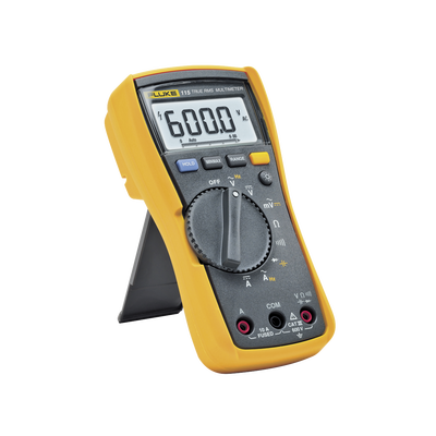 FLUKE - Multímetro Digital para Electricista, Para Pruebas de Capacitancia y Diodos, Uso con Voltaje Máximo de 600 V, Pantalla LED Retroiluminada