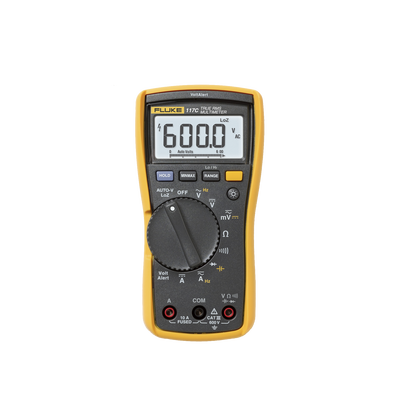 FLUKE - Multímetro Digital para Electricista, con Detector de Voltaje sin Contacto, Uso con Voltaje Máximo de 600 V, Pantalla LED Retroiluminada