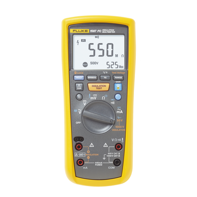 FLUKE - Multímetro de Aislamiento 0.01 MΩ - 2GΩ . Prueba de 50V - 1000V. Compatible con FLUKE CONNECT