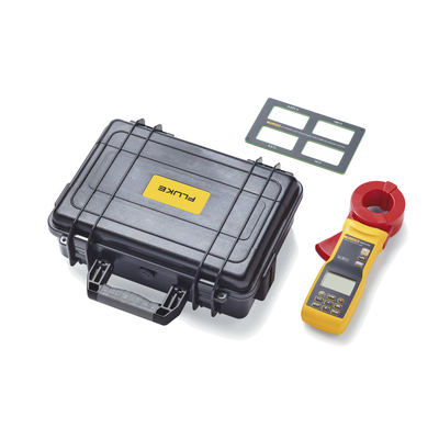 FLUKE - Medidor de Resistencia a Tierra y Corriente de Fuga de Gancho (Terrómetro),  Conexión Fluke Connect. CAT III y CAT IV, Tensión Máxima a Tierra 1000V. Con Certificado de Calibración. Excede a modelos Megger