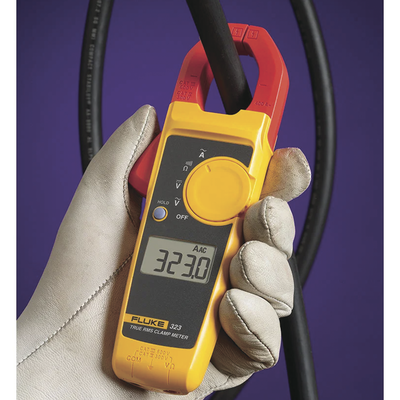 FLUKE - Amperimetro de Gancho de Verdadero Valor Eficaz (True RMS), Medida de Corriente en CA de 400 A y Tensión en CA y CC de 600V