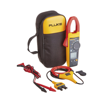 FLUKE - Amperimetro de Gancho, Para Medida de Corriente en CA de 999 A y Tensión en CA y CC de 600V