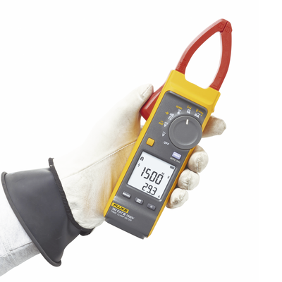 FLUKE - Pinza Amperimétrica de Corriente CC/CA de Verdadero Valor Eficaz con iFlex CAT III 1500 V. Ideal para Sistemas Solares, Eólicos, Baterías, Inversor, etc.