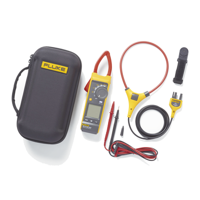 FLUKE - Pinza Amperimétrica de Corriente CC/CA de Verdadero Valor Eficaz con iFlex CAT III 1500 V. Ideal para Sistemas Solares, Eólicos, Baterías, Inversor, etc.