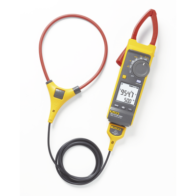 FLUKE - Pinza Amperimétrica de Corriente CC/CA de Verdadero Valor Eficaz con iFlex CAT III 1500 V. Ideal para Sistemas Solares, Eólicos, Baterías, Inversor, etc.