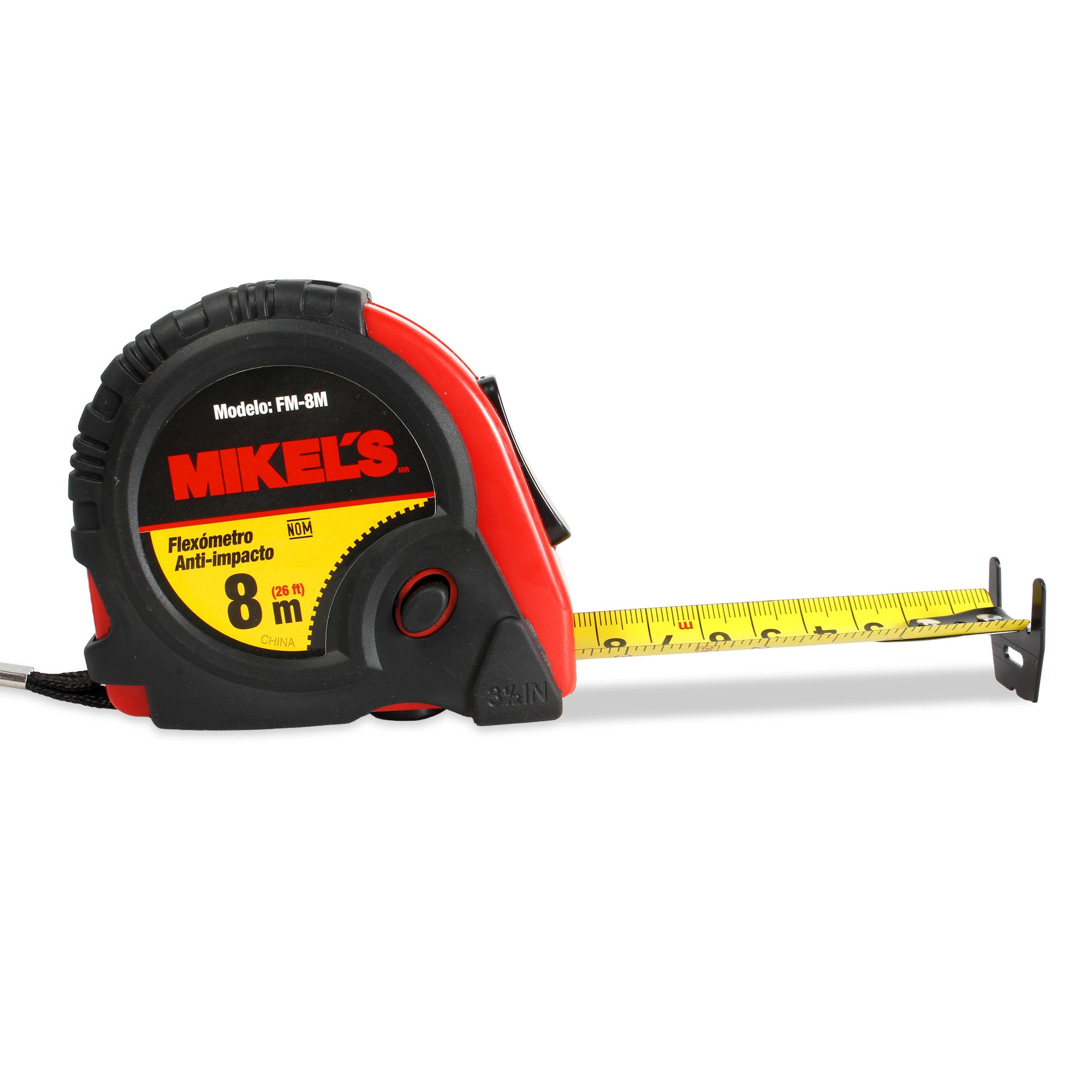 Flexómetro Anti-Impacto (8 mts)