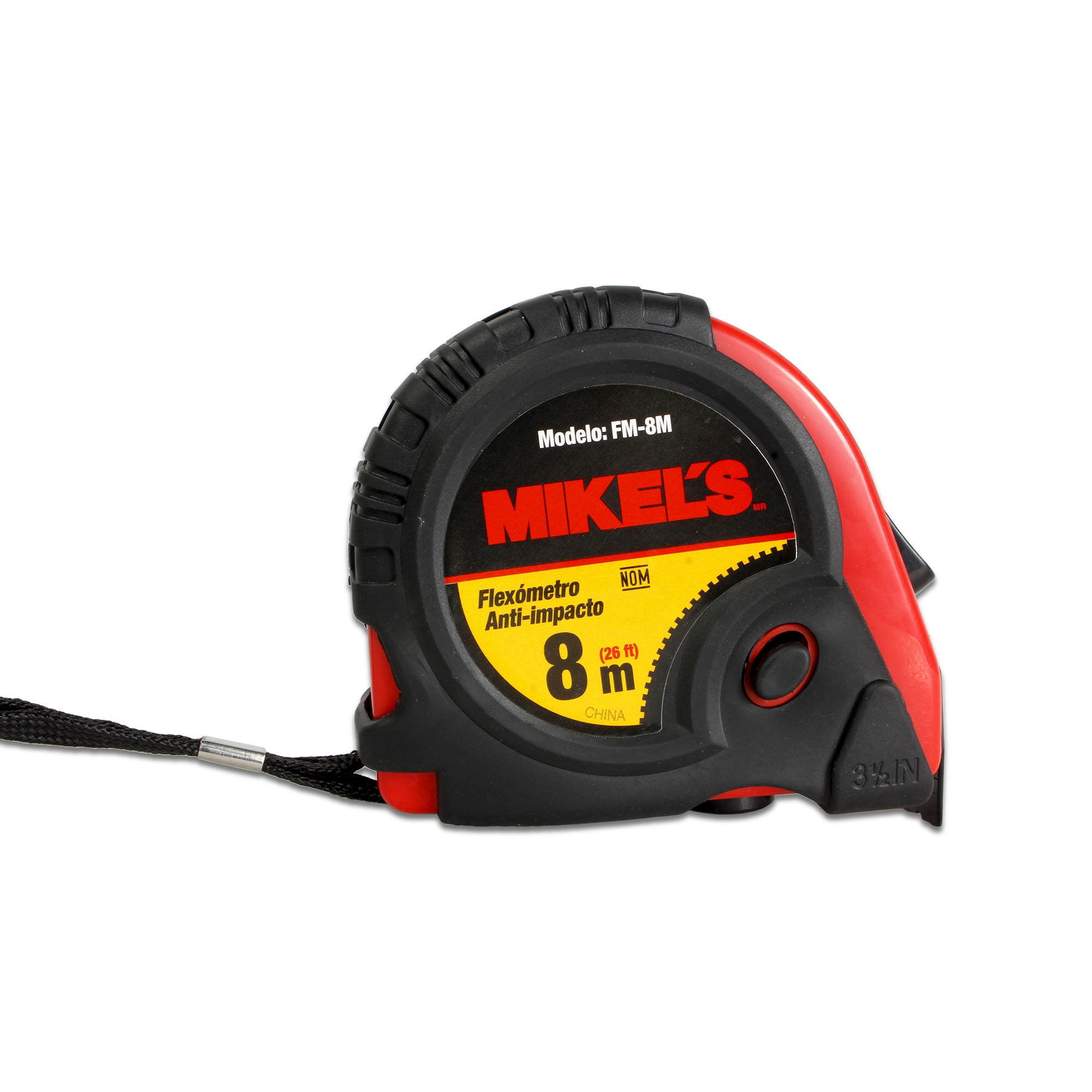 Flexómetro Anti-Impacto (8 mts)