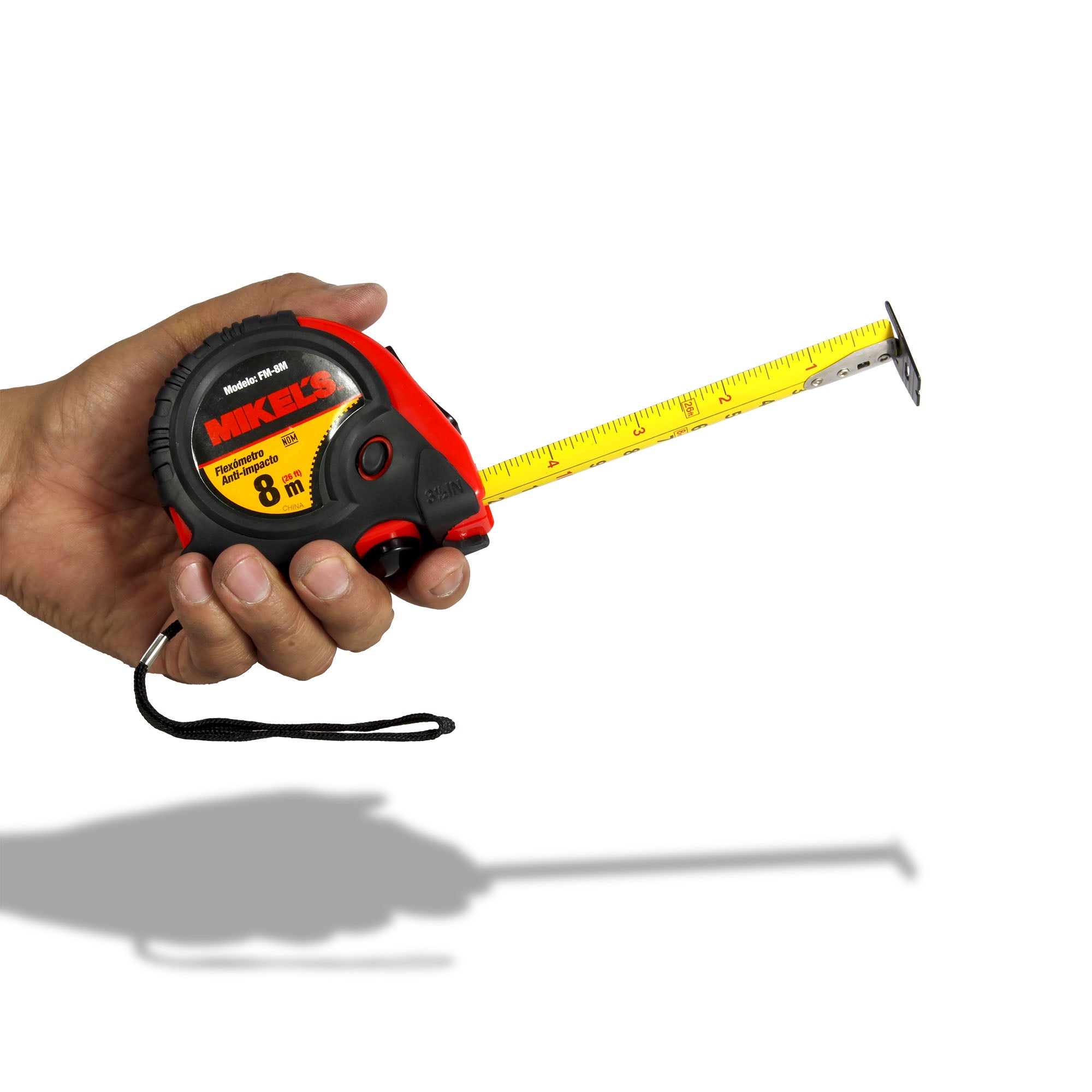 Flexómetro Anti-Impacto (8 mts)
