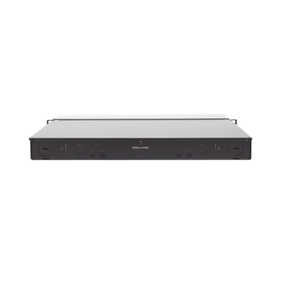 PANDUIT - Panel de Distribución de Fibra Óptica, Acepta 4 Placas FAP o FMP, Bandeja Deslizable, Hasta 48 Fibras, Color Negro, 1UR