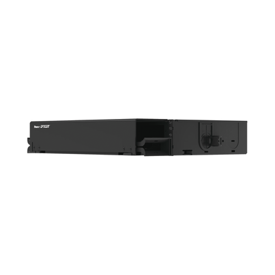 PANDUIT - Panel de Distribución de Fibra Óptica, Acepta 8 Placas FAP o FMP, Bandeja Deslizable, Hasta 96 Fibras, Color Negro, 2 UR