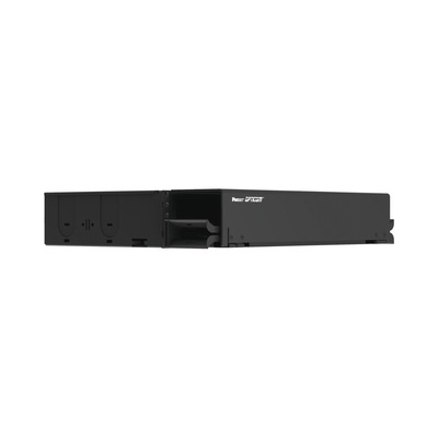 PANDUIT - Panel de Distribución de Fibra Óptica, Acepta 8 Placas FAP o FMP, Bandeja Deslizable, Hasta 96 Fibras, Color Negro, 2 UR