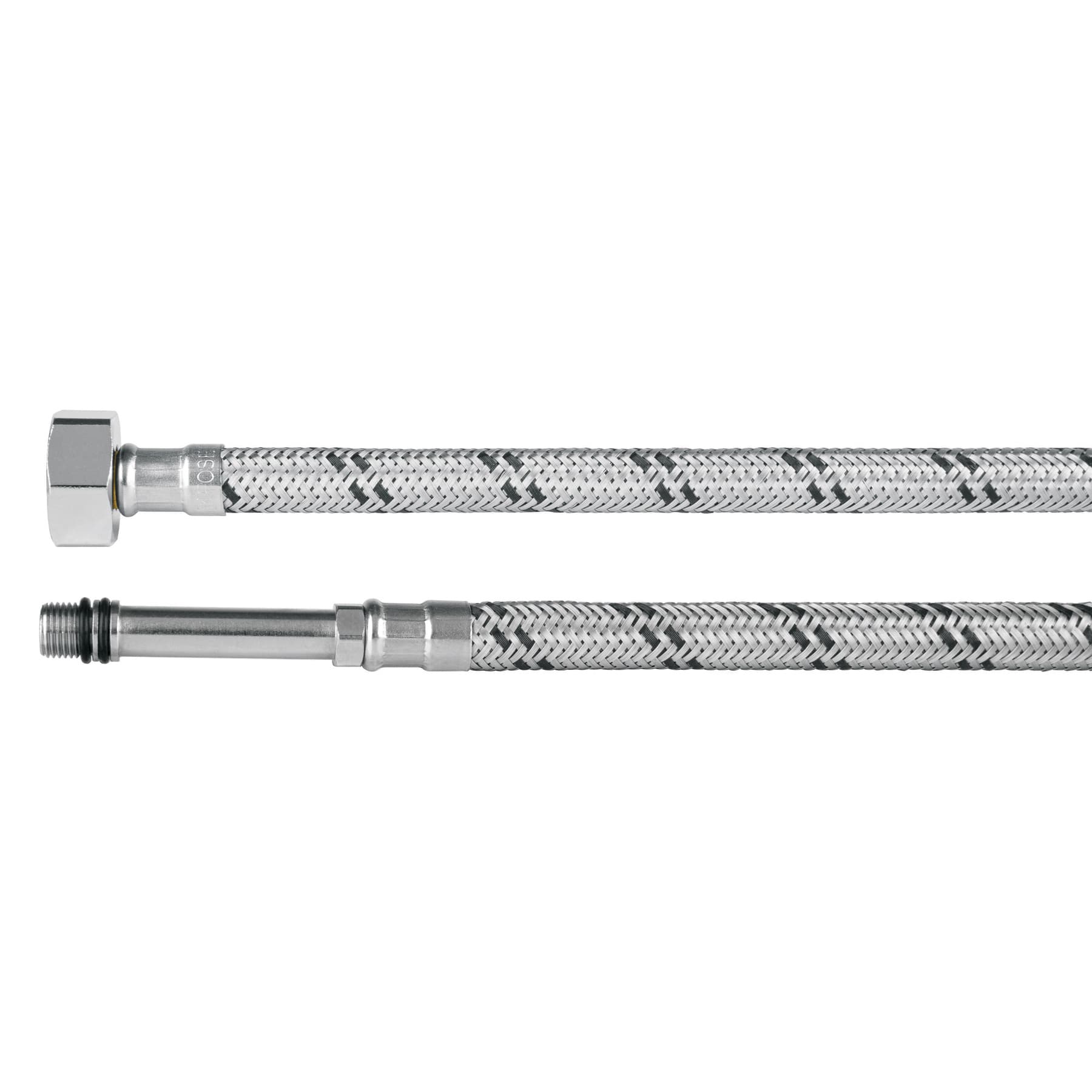 Manguera para monomando, acero inox, 1/2'x M10, 55 cm